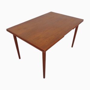 Mesa de comedor extensible de teca de Georg Petersens Møbelfabrik, Dinamarca, años 60
