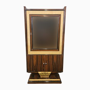 Art Deco Style Wooden Display Cabinet, 1980s