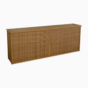 Rattan and Bamboo Storage Cabinet by Axel Enthoven, 1970