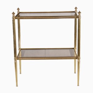 Tavolino neoclassico in ottone di Maison Jansen, 1940