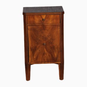 Antique Biedermeier Bedside Table in Mahogany, 1820