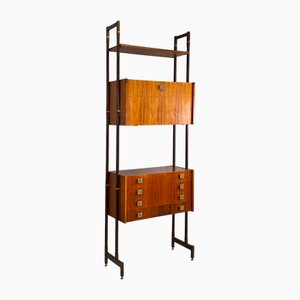 Bibliothèque Moderne Mid-Century en Bois, Italie, 1960s