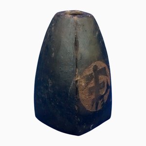 Antique Japanese Rokkoyo Earthenware Vase, 1500s