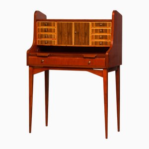 Swedish Walnut and Elm Secretaire, 1960s