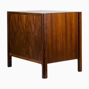 Vintage Wooden Bedside Table with Drawer and Open Compartment from Stilwood