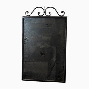 Handcrafted Wrought Iron Frame Mirror, 1990s