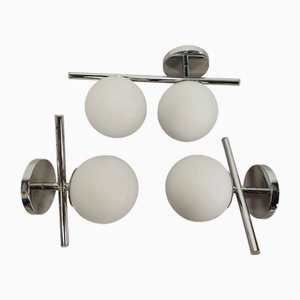 Vintage Ball Wall Lights, 1970, Set of 3