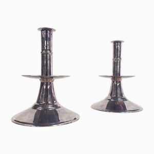 Portacandele in argento, Regno Unito, metà XVII secolo, set di 2