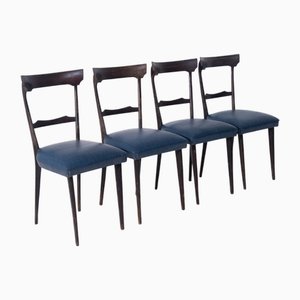 Mid-Century Modern Italian Dining Chairs by Ico Parisi, 1950, Set of 4