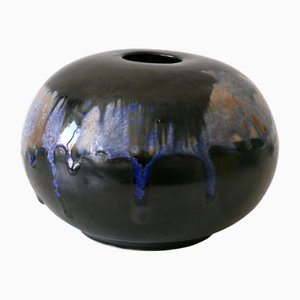 Vintage Studio Pottery Keramikvase von Ilse Ludwig-Korbel, 1984