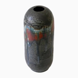 Jarrón Studio Pottery vintage de cerámica de Ilse Ludwig-Korbel, 1988