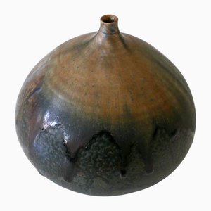 Vintage Studio Pottery Keramikvase von Ilse Ludwig-Korbel, 1984