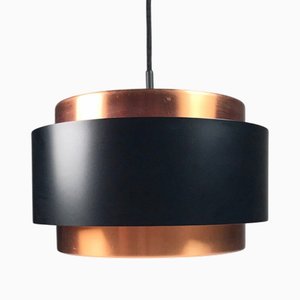 Dänische Vintage Saturn Hängelampe aus Kupfer von Jo Hammerborg für Fog & Morup, 1960er