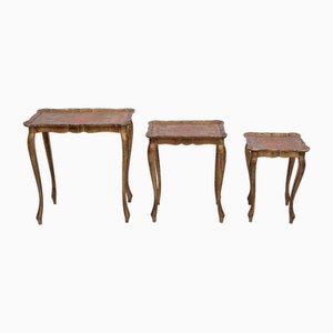 Mesas nido italianas, 1960. Juego de 3