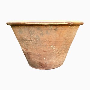 Large Antique French Dairy Bowl, 1800s