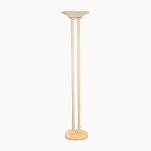 Französische Regency Travertin Stehlampe von Maison Le Dauphin, 1980er