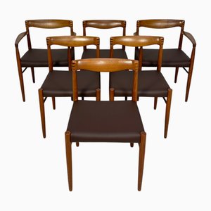 Vintage Danish Teak Dining Chairs by H.W. Klein for Bramin, 1960s, Set of 6