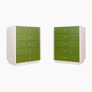 Bedside Tables with Drawers, 1960s, Set of 2