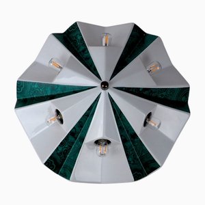 Space Age Ufo Ceramic Wall Light by Pan Leuchten, Germany, 1970s