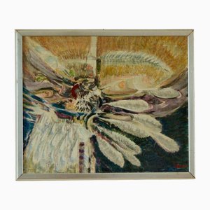 Torsten Hult, Abstract Composition, 1960s, Oil on Canvas, Framed