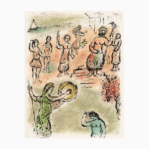 Marc Chagall, Assembly of the Gods, da Odyssey, 1989, Litografia