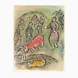 Marc Chagall, Sacrifice to Athena, da Odyssey, 1989, Litografia
