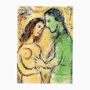 Marc Chagall, Arès et Aphrodite, de Odyssey, 1989, Litografía