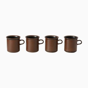 Finnische Ruska Tassen von Ulla Procope für Arabia, 1970er, 4er Set