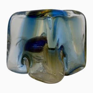 Würfelförmige Vintage Vase von Kapka Touskova, 1983