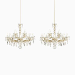 Maria Teresa 12-Light Chandeliers, 1950s, Set of 2