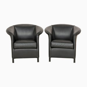 Set of Aura Leather Chairs by Paolo Piva for Wittmann