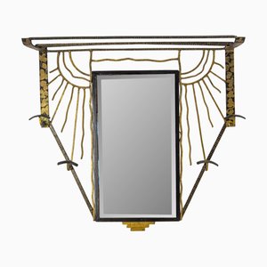 French Art Deco Coat Rack in Wrough Iron, 1925