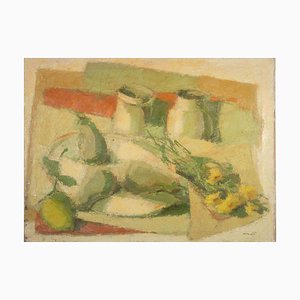 Franco Marzilli, Still Life with Jugs, Oil Painting, 1970s