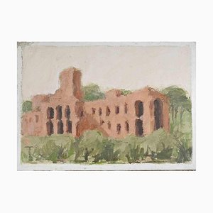 Franco Marzilli, Roman Ruins, Oil Painting, 1970s