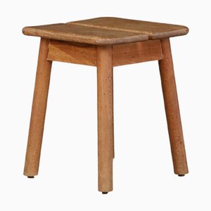 French Coffee Bean Stool in Stained Beechwood by Pierre Gautier-Delaye, 1960s