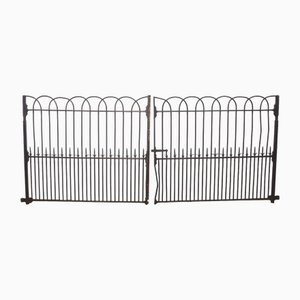 Cast and Wrought Iron Gates, Set of 2
