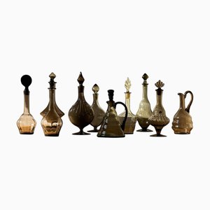 Schwedische Art Deco Skulptur Karaffen, 1920er, 10 . Set
