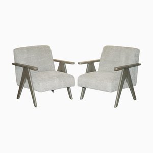 Set of Lounge Chairs in Beech