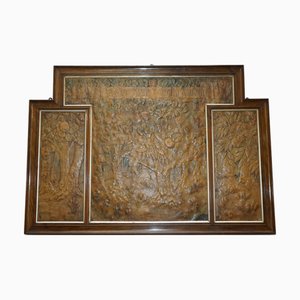 Wandpaneel aus Hartholz im Jugendstil von Ada Neville-Rolfe
