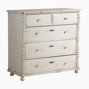 Weiße Vintage Kommode, 1920