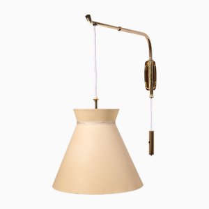 Italian Brass Diabolo Wall Lamp, 1950s