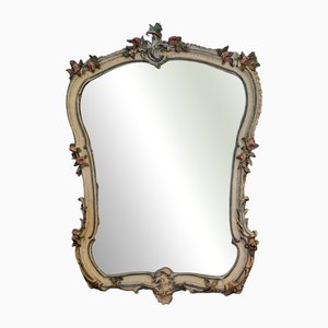 Large Genoese Lacquered Mirror, 1750s