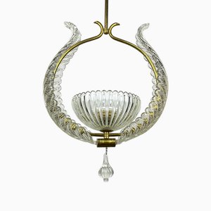 Lampada in vetro di Murano di Ercole Barovier Barovier & Toso, Italia, anni '30