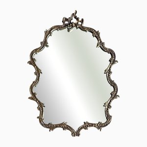 Gilded Bronze Rocaille Mirror, France, 1950s