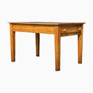 Vintage Bauern Esstisch aus Kiefernholz, 1920er