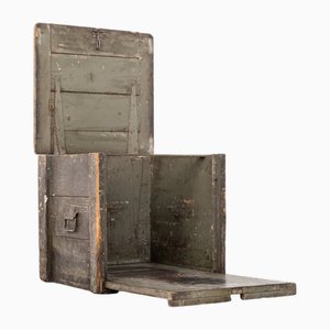 Large Vintage Industrial Wooden Box