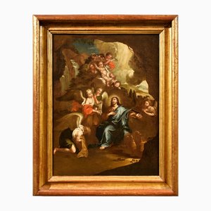 Circle of Pietro da Cortona / Berrettini, Christ in the Desert, 1650, Oil on Canvas