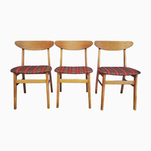 Danish N. 210 Chairs from Farstrup, 1960s, Set of 3