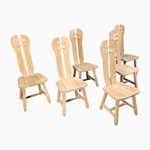 Vintage Dining Chairs from Depuydt, Belgium, 1960s, Set of 6