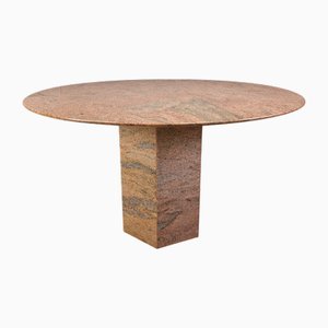 Vintage Round Granite Dining Table, 1970s